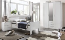 Bett >NADJA< (BxH: 98x85 cm) in WEISS - 98x85cm (BxH)