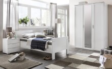 Drehtürenschrank >NADJA< (BxH: 135x208 cm) in WEISS - 135x208cm (BxH)