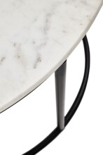Wohnzimmertisch >Belfort< (DxH: 80x46 cm) in schwarz - 46 (H)