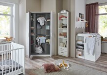Babyzimmer-Komplettset >BORKUM< in WEISS
