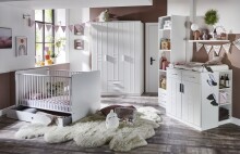 Wandboard >BORKUM< (BxHxT: 78x3x24,5cm) in WEISS -...