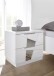 Nachtkommode >Valeria< 2er-Set (BxHxT: 51x48x39 cm) Weiss Melamin mit Siebdruck Spiegel