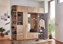 Aufsatzschrank >MULTIRAUMKONZEP< (BxHxT: 80x40x40 cm) in EICHE SAEGERAU-NACHBILDUNG