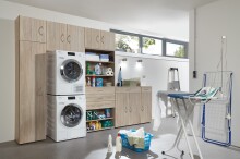 Mehrzweckschrank >MULTIRAUMKONZEP< (BxH: 40x185 cm) EICHE SAEGERAU