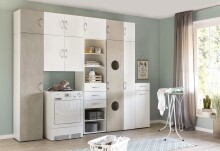 Mehrzweckschrank >MULTIRAUMKONZEP< (BxH: 40x185 cm)...