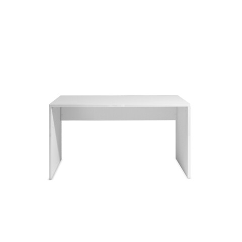 Schreibtisch >DAME< (BxHxT: 140x75x65 cm) in Weiss hlg. - 140x75x65cm (BxHxT)