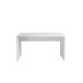 Schreibtisch >DAME< (BxHxT: 140x75x65 cm) in Weiss hlg. - 140x75x65cm (BxHxT)