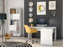 Ansteckplatte >DAME< (BxHxT: 103x75x55 cm) in Weiss...