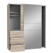 Schwebetürenschrank >WINN 2< (BxHxT: 170,3x205x61,2 cm) in Sonoma Eiche