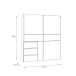 Schwebetürenschrank >WINN 2< (BxHxT: 170,3x205x61,2 cm) in Sonoma Eiche