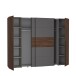 Dreh-/Schwebetürenschrank >NARAGO< (BxHxT: 270,3x210x61 cm)