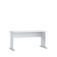 Schreibtisch >TEMPRA2< (BxHxT: 144x72x72 cm) in Weiß - 144x72x72 (BxHxT)