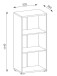 Aktenregal >Clermont< (BxHxT: 52,5x114x35 cm) in weiß - 52,5x114x35cm (BxHxT)