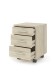 Rollcontainer >Clermont< (BxHxT: 40x56x40 cm) in Sonoma/Eiche - 40x56x40 (BxHxT)