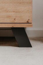 Kommode >Medan< (BxHxT: 118x85x45 cm) in Artisan Oak / Anthrazit