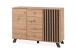Kommode >Medan< (BxHxT: 118x85x45 cm) in Artisan Oak / Anthrazit