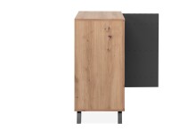 Kommode >Medan< (BxHxT: 80x85x40 cm) in Artisan Oak / Anthrazit