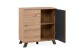 Kommode >Medan< (BxHxT: 80x85x40 cm) in Artisan Oak / Anthrazit