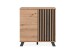 Kommode >Medan< (BxHxT: 80x85x40 cm) in Artisan Oak / Anthrazit
