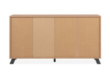 Sideboard >Medan< (BxHxT: 160x85x40 cm) in Artisan Oak / Anthrazit