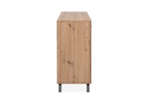 Sideboard >Medan< (BxHxT: 160x85x40 cm) in Artisan Oak / Anthrazit