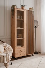 Standvitrine >Medan< (BxHxT: 92x198x40 cm) in...
