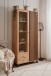 Standvitrine >Medan< (BxHxT: 92x198x40 cm) in Artisan Oak / Anthrazit