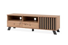 TV-Board >Medan< (BxHxT: 138x44x40 cm) in Artisan Oak / Anthrazit