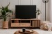 TV-Board >Medan< (BxHxT: 138x44x40 cm) in Artisan Oak / Anthrazit