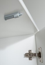 Wickelkommode >CINDY2< (BxHxT: 91x101x75 cm) in WEISS + ABSETZUNGEN ROSE