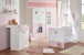 Wickelkommode >CINDY2< (BxHxT: 91x101x75 cm) in WEISS + ABSETZUNGEN ROSE