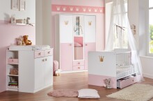 Unterschrank >CINDY2< (BxHxT: 35x91x38 cm) in WEISS...