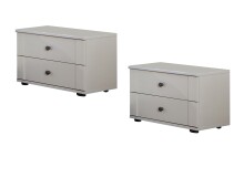 Bett-Set >CHALET< (BxHxT: 293x85x210 cm) in WEISS -...