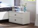 Nachtschrank >CHALET< (BxHxT: 52x40x38 cm) in WEISS - 52x40x38cm (BxHxT)