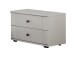 Nachtschrank >CHALET< (BxHxT: 52x40x38 cm) in WEISS - 52x40x38cm (BxHxT)