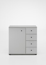 Kombikommode >CHALET< (BxHxT: 81x83x41 cm) in WEISS...