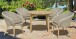 Garten-Essgruppe >Arvada< (DxH: 110x75 cm) in hellbraun aus Akazie - 75cm (H)