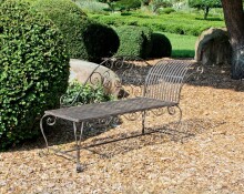 Gartenbank >Lamington< (BxHxT: 163x87x47,5 cm) in rost - 163x87x47,5 (BxHxT)