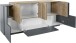 Sideboard >Coro< (BxHxT: 200x86x45 cm) in anthrazit matt/Oak - 200x86x45 (BxHxT)