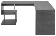 Eckschreibtisch >Esse Angolo< (BxHxT: 180x75x60 cm) in Schiefer