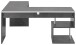 Eckschreibtisch >Esse Angolo< (BxHxT: 180x75x60 cm) in Schiefer