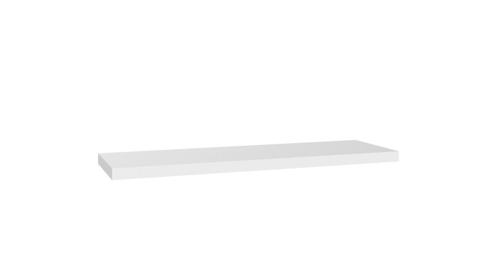Wandboard >ROCKY< (BxHxT: 78x3x25 cm) in WEISS + LIGHT GREY - 78x3x25cm (BxHxT)