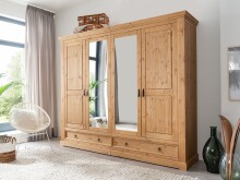Schlafzimmer-Set >SZ-0079< in eiche aus Kiefernholz geölt und gebeizt
