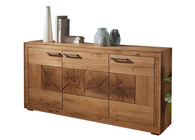 Sideboard >WZ-0315< (BxHxT: 171x85,5x40 cm) in natur geölt - 171x85,5x40 (BxHxT)