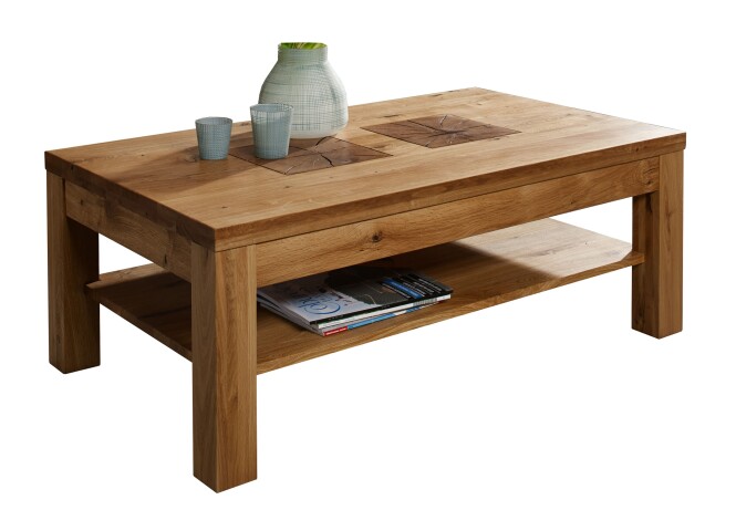 Couchtisch >WZ-0315< (BxHxT: 118x45x70 cm) in natur geölt - 118x45x70 (BxHxT)