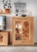 Highboard >WZ-0315< (BxHxT: 103x135x40 cm) in natur geölt - 103x135x40 (BxHxT)