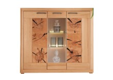 Highboard >WZ-0315< (BxHxT: 150x135x40 cm) in braun...