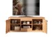 Wohnzimmer-Set >WZ-0315< (BxHxT: 316,6x201x46 cm) in natur geölt aus Kernbuche