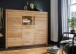 Highboard >WZ-0169< (BxHxT: 170,4x141,2x40 cm) in natur geölt aus Wildeiche