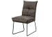 Stuhl >ST-0712< (2er-Set) (BxHxT: 53x94x60 cm) in dunklegrau aus Metall - 53x94x60 (BxHxT)